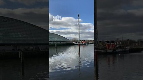 Glasgow River Clyde Finnieston Crane SEC Armadillo Crowne Plaza Science Centre IMAX Theatre 2023