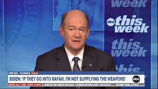 Sen Chris Coons: No Offensive Weapons For Israel If They Invade Rafah