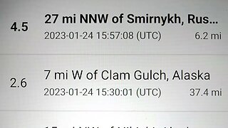 Deep 6.4 Chile & Earthquakes Around The World. More Signs Of A Large Earthquake. 1/24/2023