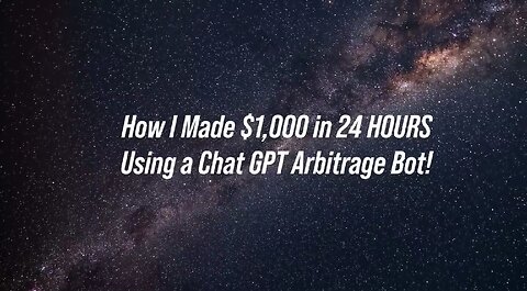 Arbitrage bot. Step by step instructions in the DESCRlPTION