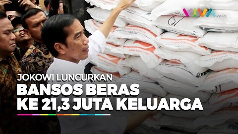 Jokowi Salurkan Bantuan Beras ke 21,3 Juta Keluarga di Indonesia