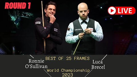 Ronnie O'Sullivan VS Luca Brecel | World Championship 2023 | Round 1