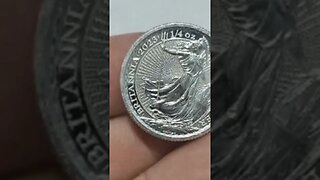 #RARE #BRITANNIA #FINESILVER #2023 #quarterounce #investingtips #changecheckercom #coins #silver