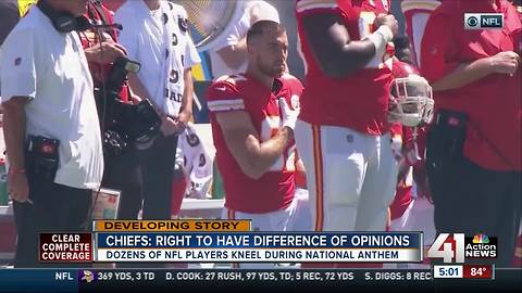 Chiefs fans react as NFL players protest