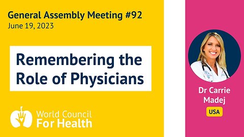Dr Carrie Madej: Remembering the Role of Physicians
