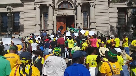 SOUTH AFRICA - Durban - City Hall protest (Videos) (VHR)