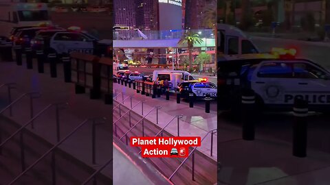 Planet Hollywood Action 🚔🚨 #LasVegas #Vegas #planethollywood #action #shorts #cops #police #fypシ