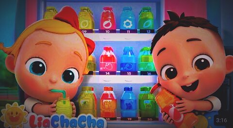 Colorful Juice Song | Juice Vending Machine Song | LiaChaCha Nursery Rhymes & Baby Songs