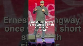 Did you know Hemingway? #shorts #shortsvideo #comedian #standup