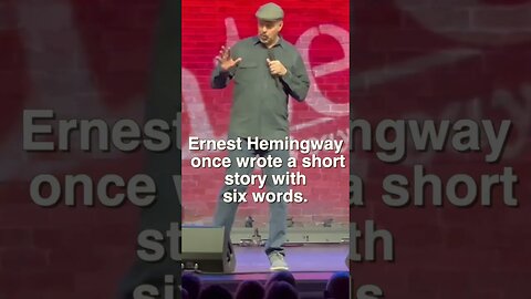 Did you know Hemingway? #shorts #shortsvideo #comedian #standup