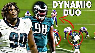 What Eagles MONSTER DT Jalen Carter and Jordan Davis Showed on Tape vs Vikings