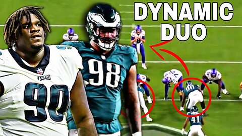 What Eagles MONSTER DT Jalen Carter and Jordan Davis Showed on Tape vs Vikings