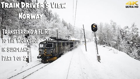 TRAIN DRIVER'S VIEW PREMIERE: FLIRTing to the Workshop in Sundland part 1 of 2