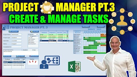 How To Create & Manage Tasks In Excel [Project Manager Pt 3]