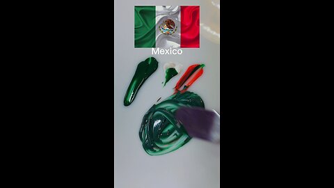 ASMR Guess the mixed Mexican Flag Colors 🇲🇽