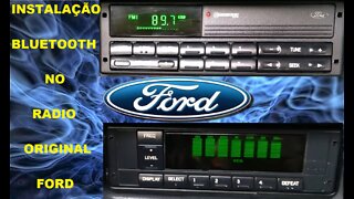 Radio Original Ford FIC c/ Bluetooth clássicos antigos anos 90 Escort Sistema Equalizador PAC Top