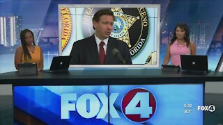 DeSantis visits Fort Myers to announce bonus for first responders