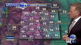 Snow for the mountains, windy on the plains