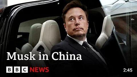 Elon Musk in China to discuss full self driving on Tesla cars say reports | Watch