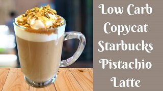 Easy Latte Recipe: Low Carb CopyCat Starbucks Pistachio Latte Recipe | Starbucks Dupe