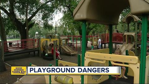 Moms and dads need to stay vigilant to keep their children safe at playgrounds