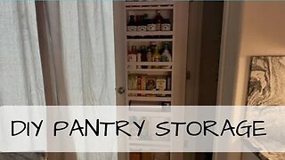 DIY Pantry Door Storage