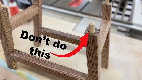 Mistakes were made | Making a splayed leg step stool