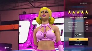 WWE 2K23: Bunny Burnside Vs. Princess Peach (Legend Difficulty)