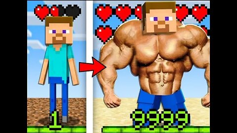 Minecraft But, Your XP = Strength