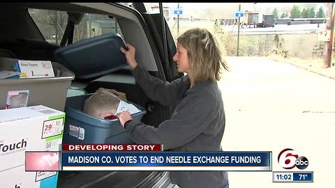 Madison County Council votes to end needle exchange program