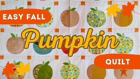 Easy Fall Pumpkin Quilt #beginnerfriendly #homesteading #juki #singersewingmachine #halloweendecor