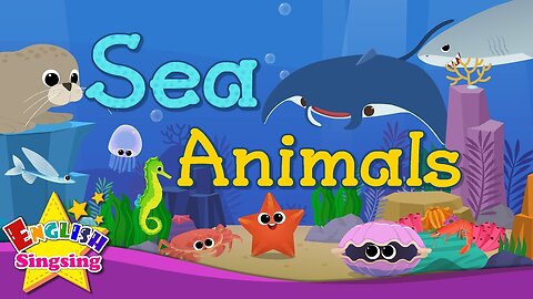 Kids Vocabulary | Sea Animals | Learn English For Kids | English Education Video |