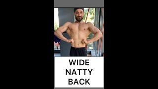 HOW WIDE IS THAT NATTY BACK | Back Workout #shorts