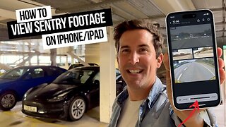 HOW TO Watch Tesla SENTRY footage on iPhone (Perception)