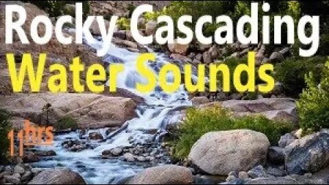 Gentle River Stream Sounds Relaxing Waterfall Sounds Use for Sleep, Insomnia, Study, Work, Meditate
