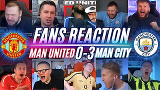 PREMIER LEAGUE FANS REACTION TO MAN UNITED 0-3 MAN CITY | CRUSHING DEFEAT