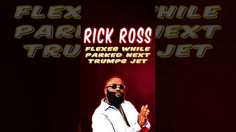 Rick Ross Flexes While His Jet Is Parked Next To Donald Trump Jet