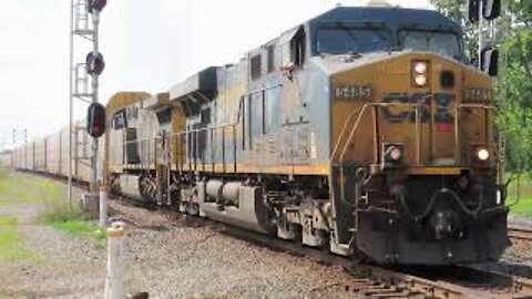 CSX Q332 Autorack/Manifest Mixed Freight Train from Marion, Ohio August 22, 2021