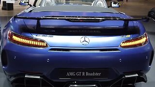 [4k60p] Mercedes AMG GTR Roadster convertible ROOF CLOSES ROOF OPERATION in ACTION