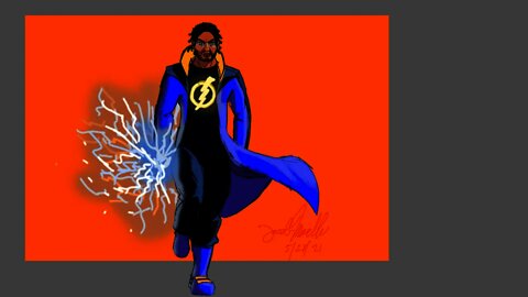 Static Shock Speed Painting