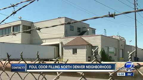 Foul smell lingers in north Denver, company responsible says it's committed to odor abatement