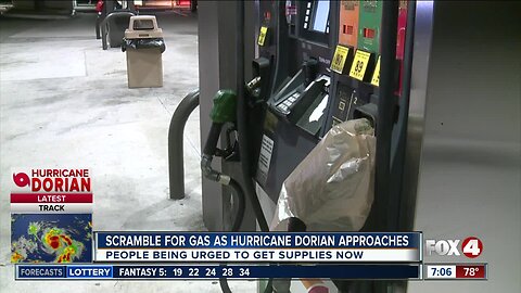 Scrambling for gas ahead of Hurricane Dorian