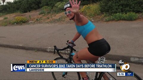 Lakeside cancer survivor's bike taken days before triathlon
