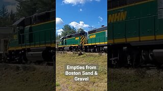 Empties head back to Ossipee from Boston Sand & Gravel