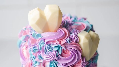 Rosette Loaded Valentines Day Cake Tutorial