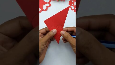 Love Shape Paper Cutting Design/Paper Cutting Snowflake #shorts #viral
