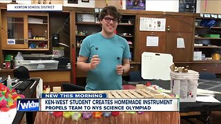 Kenmore West student creates homemade instrument