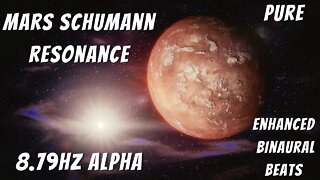 Mars Schumann Resonance 🪐8.79 Hz Enhanced Alpha Waves 🪐 Pure Binaural Beats 🪐Soundings of The Planet