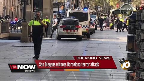 San Diegans witness Barcelona terror attack