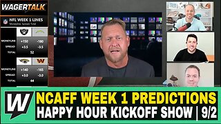 Happy Hour Kickoff Show | NCAAF Week 1 Predictions | Georgia vs Oregon | App State vs UNC